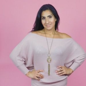 Off the Shoulder Oversize Tunic